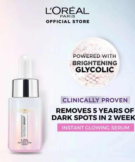 L'Oréal Paris Glycolic Bright Serum: Glow-Boosting Care